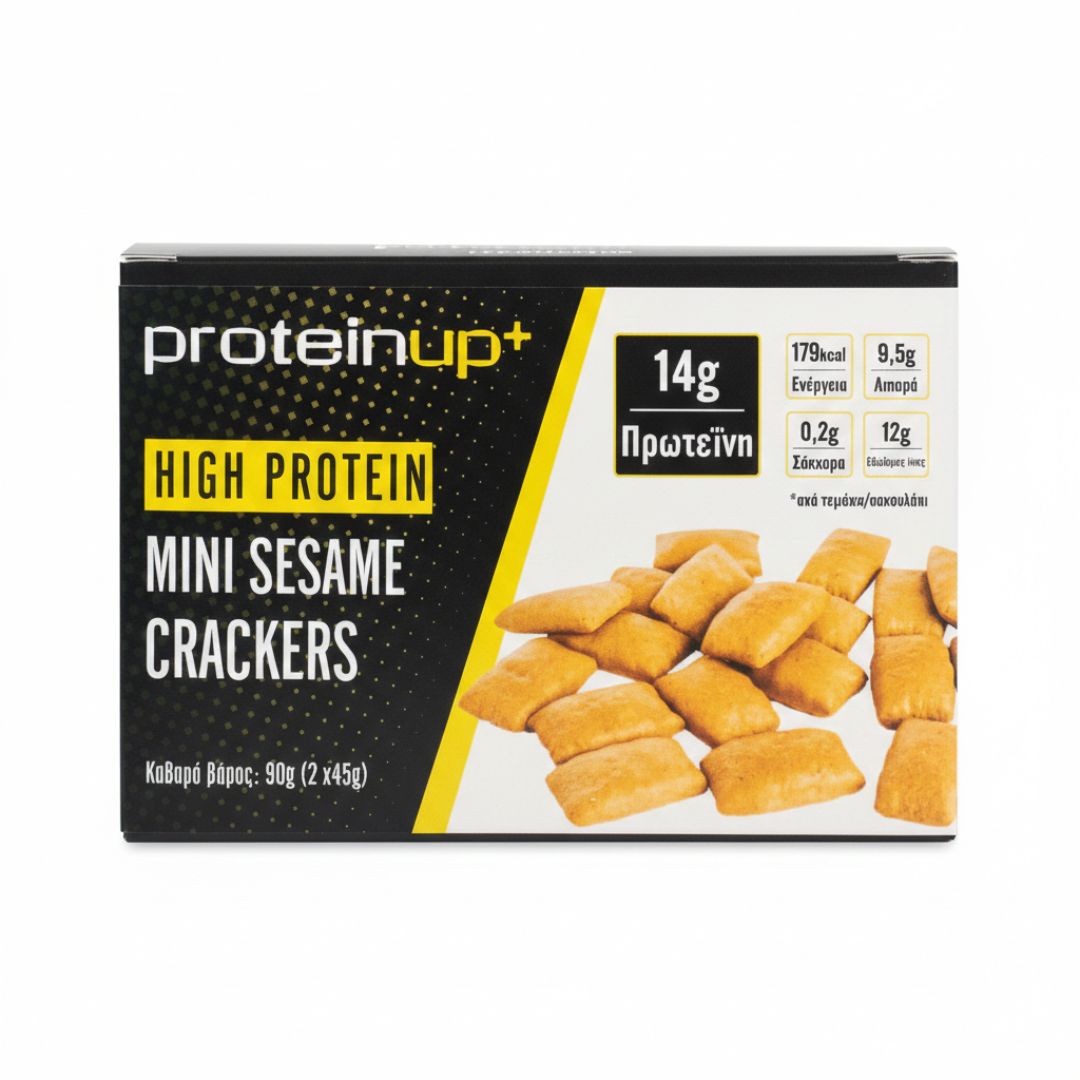 3 High Protein Mini Sesame Crackers Κούτι των 2 τμχ - Image 1