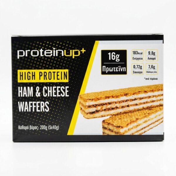 High Protein Ham & Cheese Waffers Κουτί των 5 τμχ
