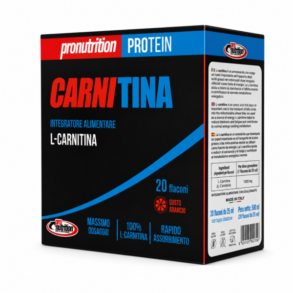 CARNITINA σε αμπούλες 4g με γεύση πορτοκάλι